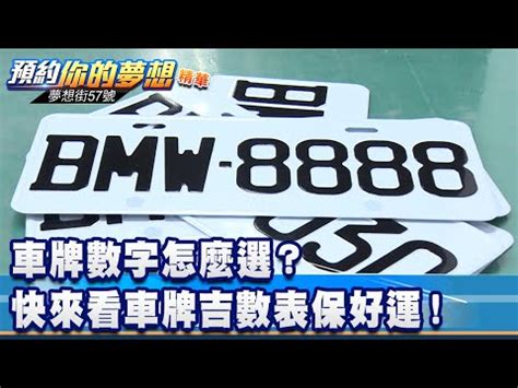 車牌尾數5|車牌數字怎麼選，快來看車牌數字吉凶對照表